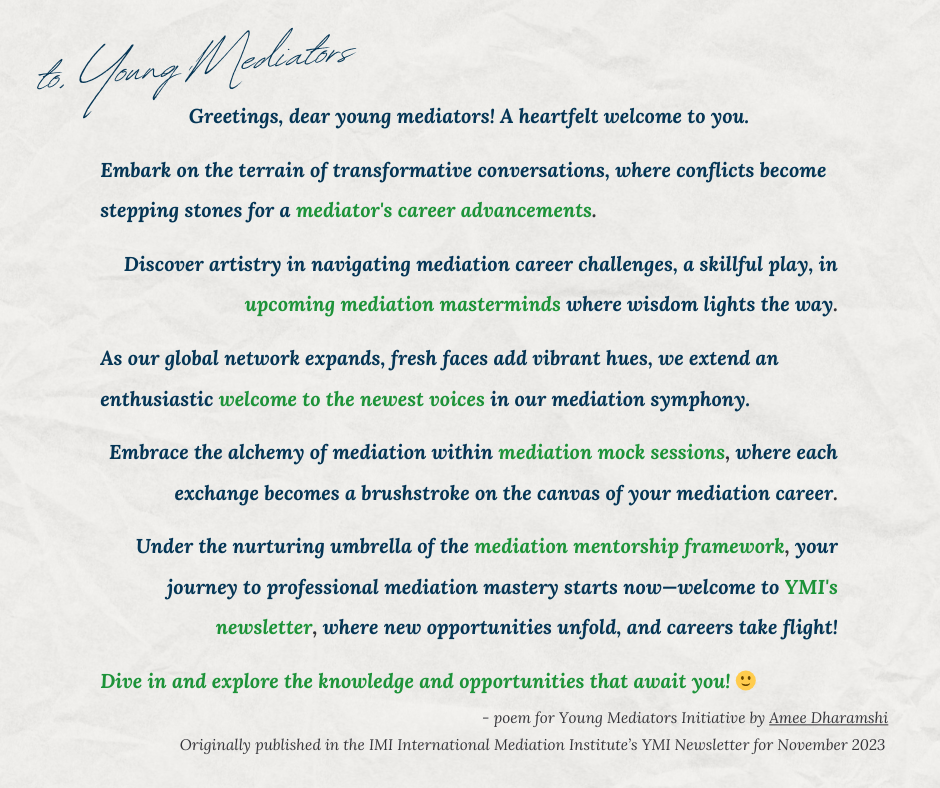 to, Young Mediators