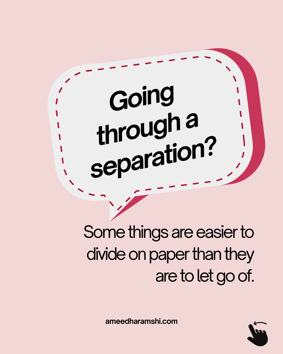 When separation means more than dividing things…